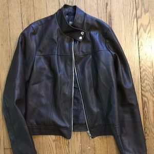 Faux Leather Brown Jacket